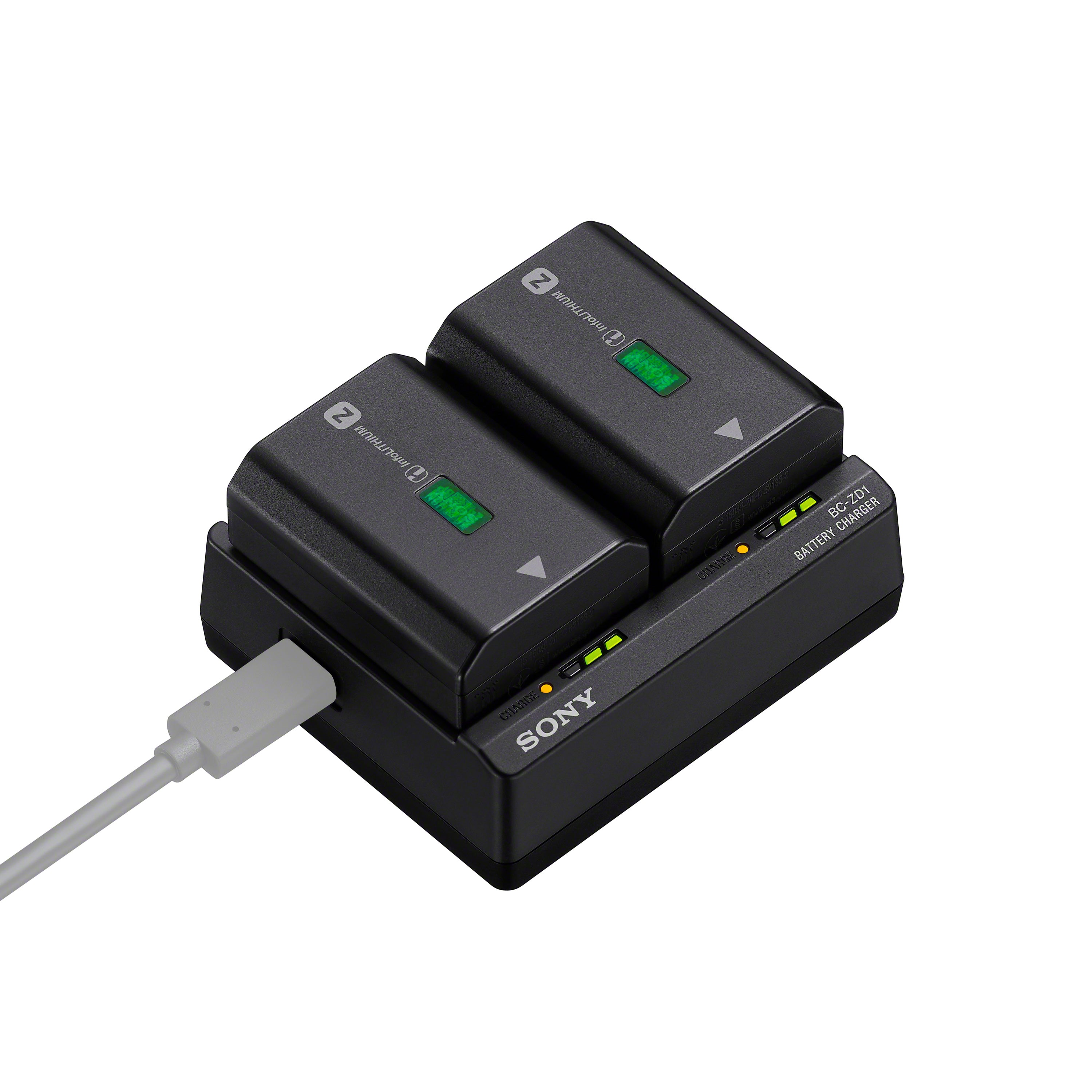 Dual Battery Charger BC-ZD1 for Sony Z Battery