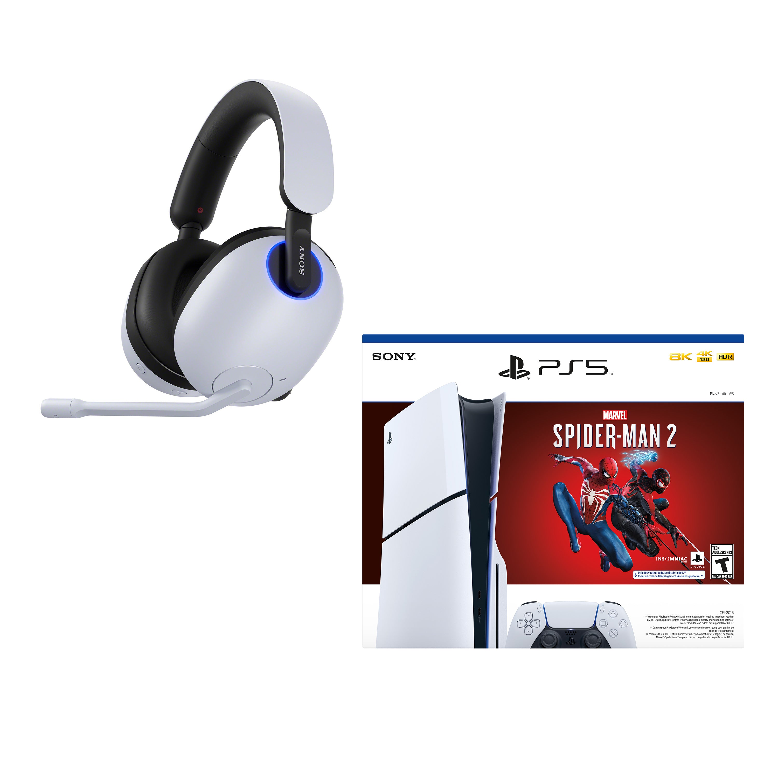 INZONE H9 Wireless Gaming Headset with Playstation 5 Bundle