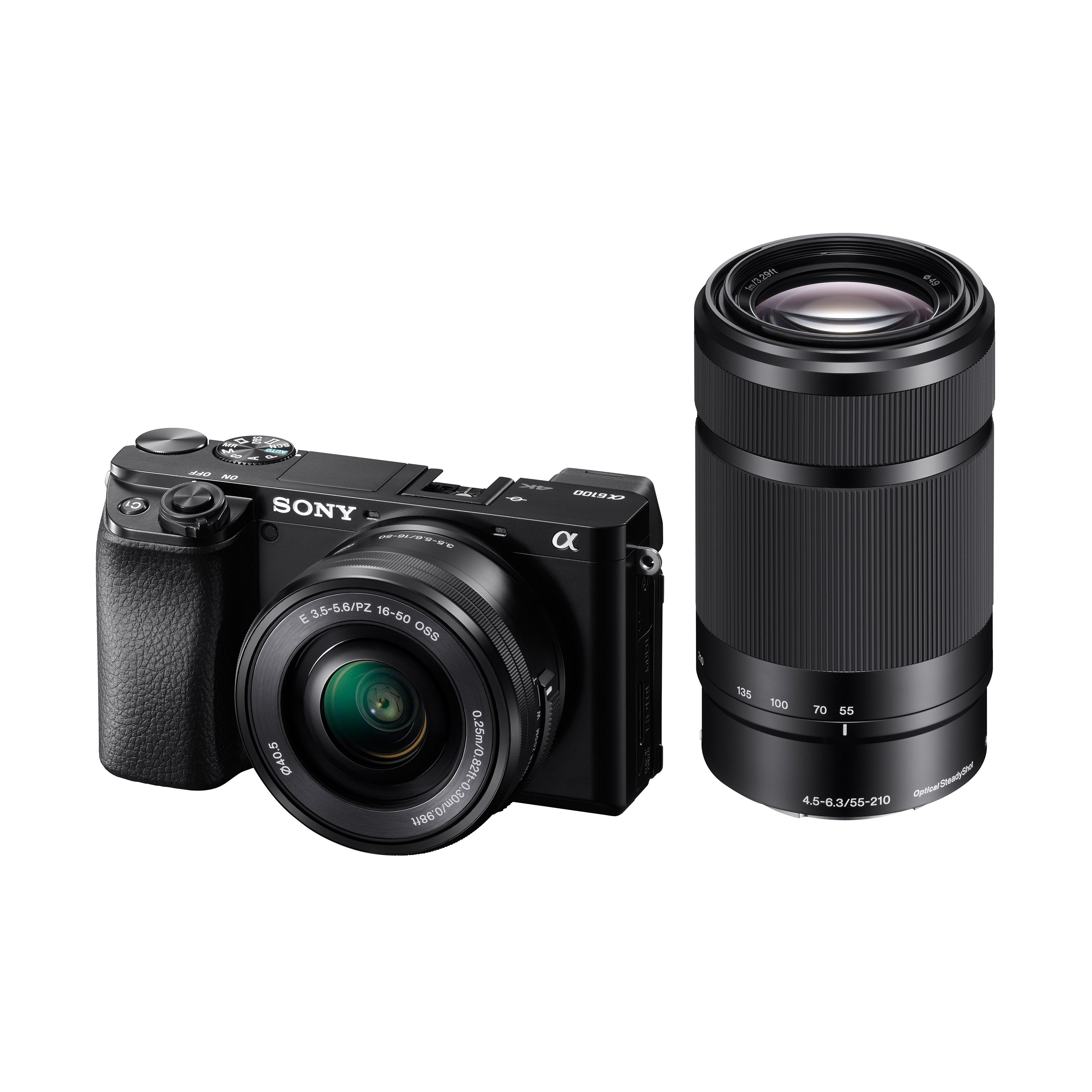 a6100 APS-C Camera with 16-50mm and 55-210mm Lenses