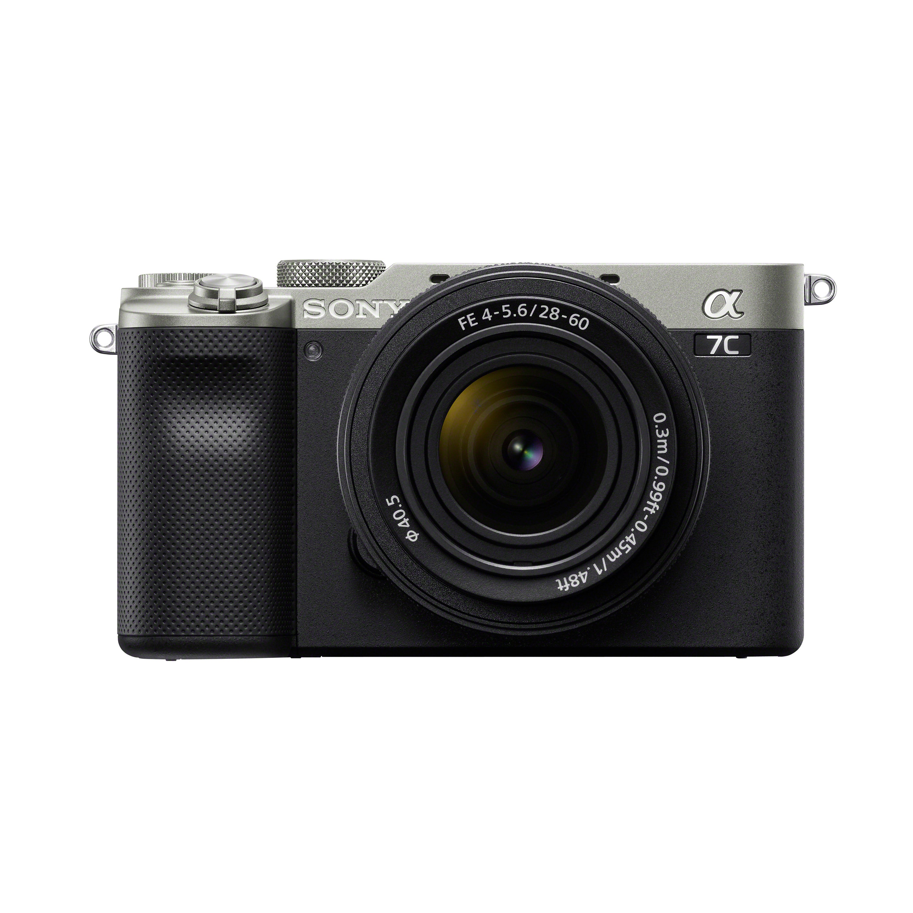 a7C Compact full-frame camera with 28-60mm Lens (Silver)